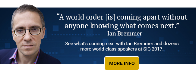 A world order [is] coming apart without anyone knowing what comes next - Ian Bremmer