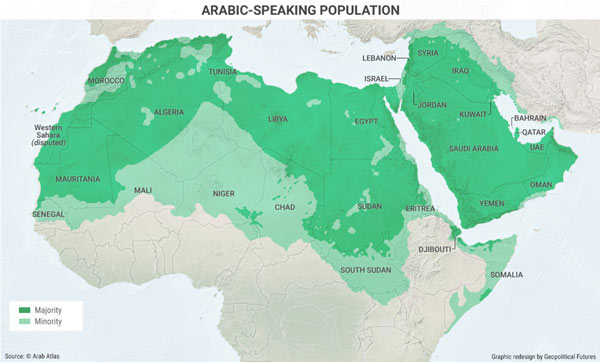 Map - Arabic-speaking Polpulation